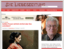 Tablet Screenshot of liebeszeitung.de